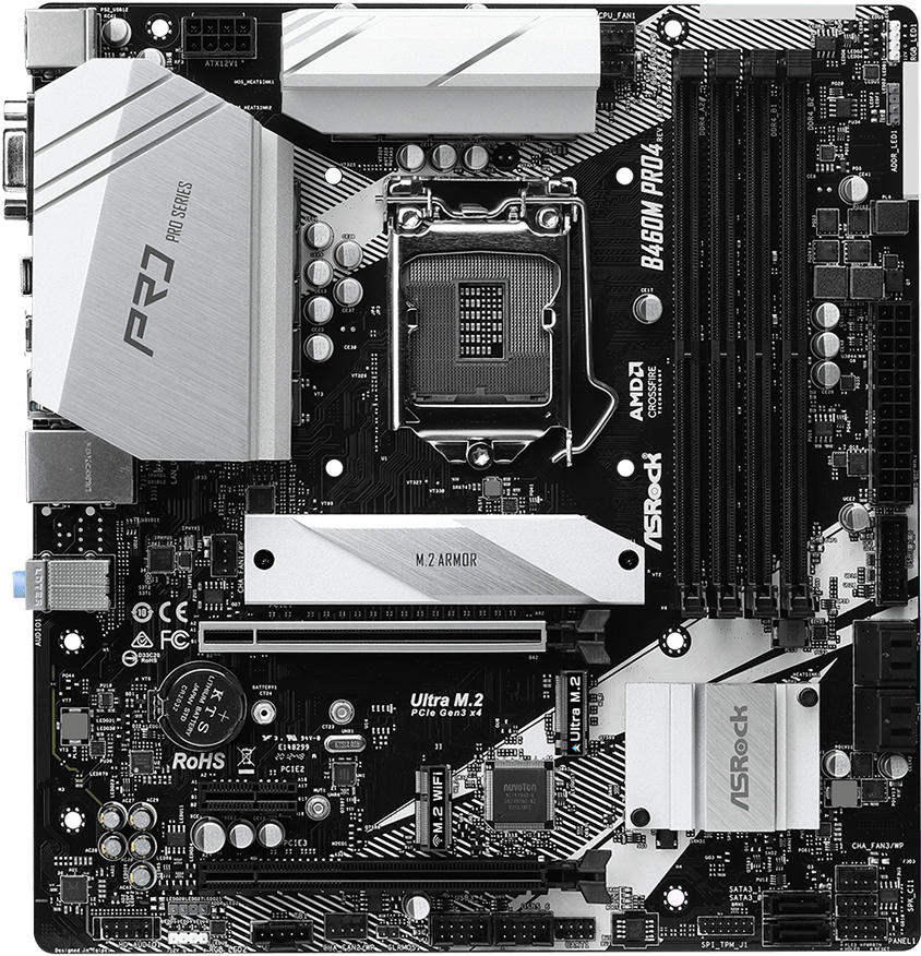 Asrock b460m pro4 установка оперативной памяти